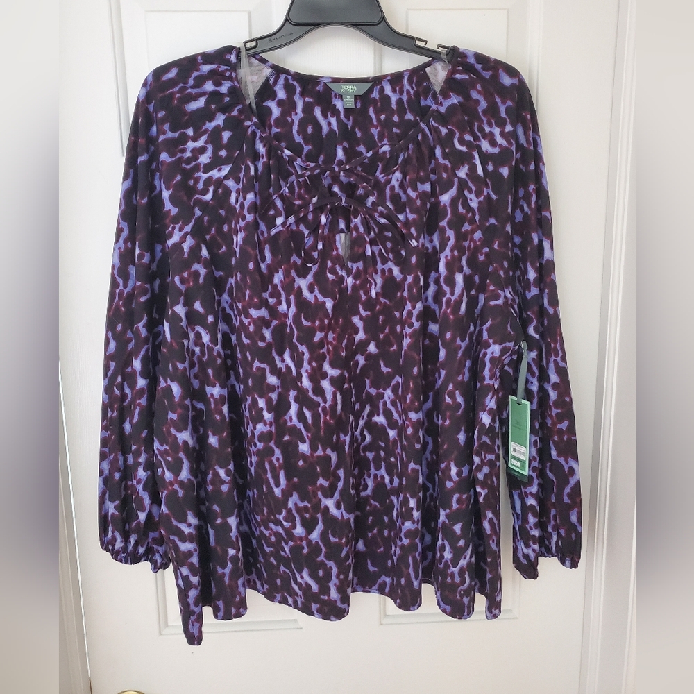 Plus 3X 24W-26W Blouse New